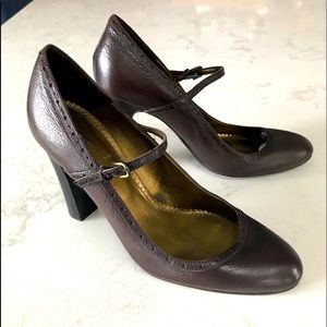 J Crew Oxford/Mary Jane Brown Pumps 8M